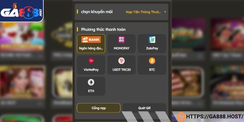 Giao dịch nạp - rút tiền
