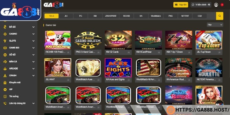 Kho trò chơi đa dạng phong phú